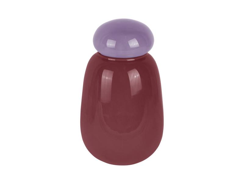 Vase Nuevo Dulce 12,5x22cm glas lilla