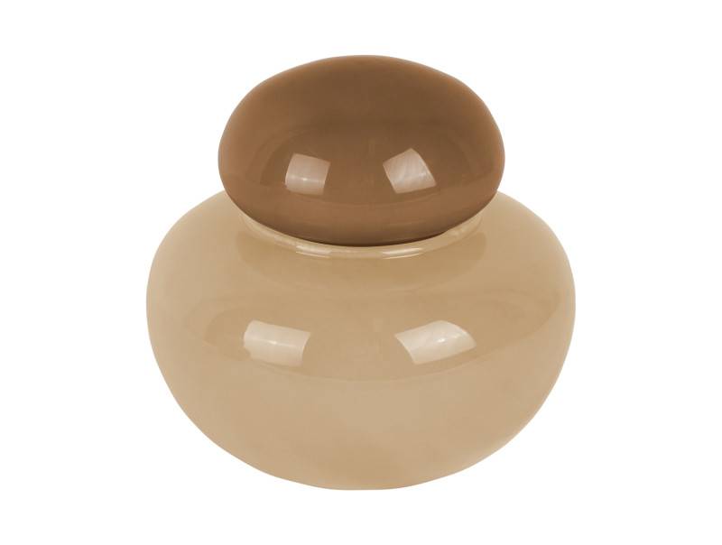 Vase Nuevo Dulce 13,5x13,5cm glas brun