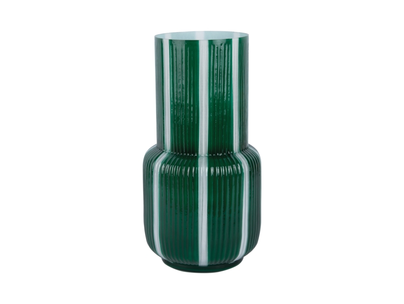 Vase Rayado Retro High &Oslash;31,5cm glas gr&oslash;n