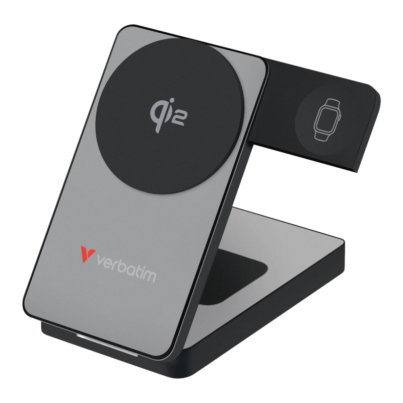 Verbatim Charge 'n' Go Qi2 Mag W PowerBank 10000 mAh Gr&aring;