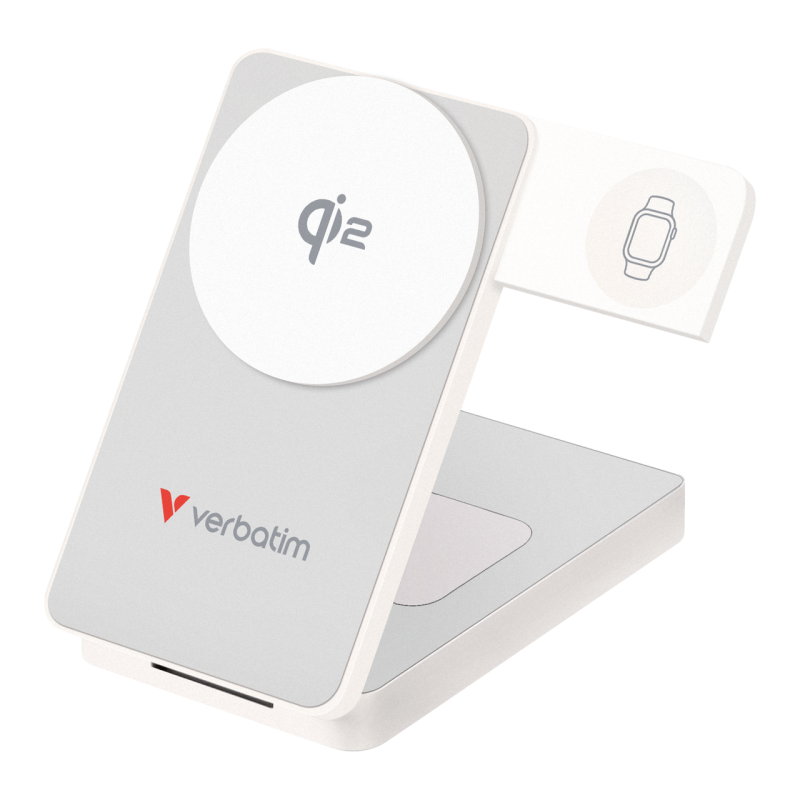 Verbatim Charge 'n' Go Qi2 Mag W PowerBank 10000 mAh Hvid