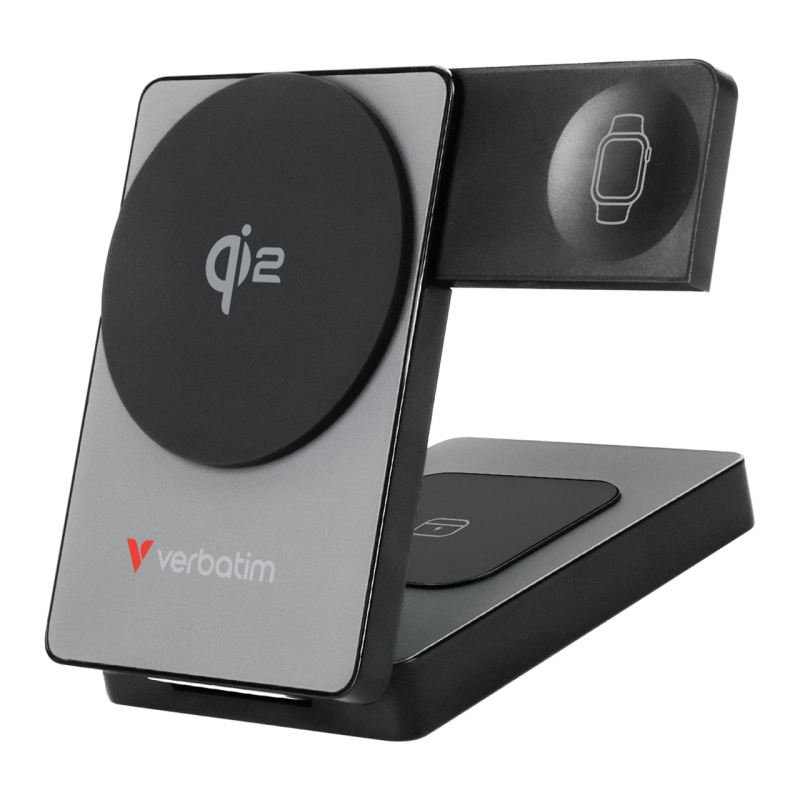 Verbatim Charge 'n' Go Qi2 Mag W PowerBank 5000 mAh gr&aring;