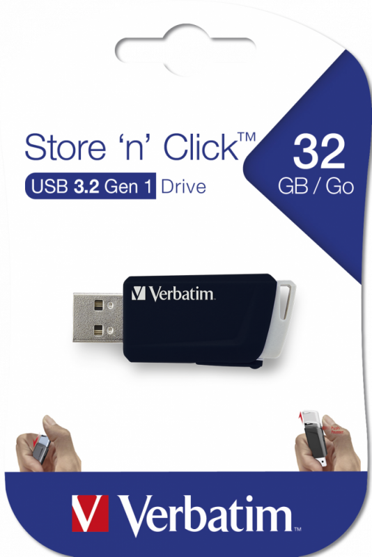 Køb Verbatim Store 'n' Click Drive 32GB, Black