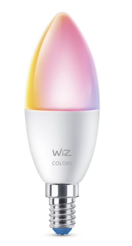 WIZ Wi-Fi BLE 40W C37 E14 922-65 RGB 1PF farve