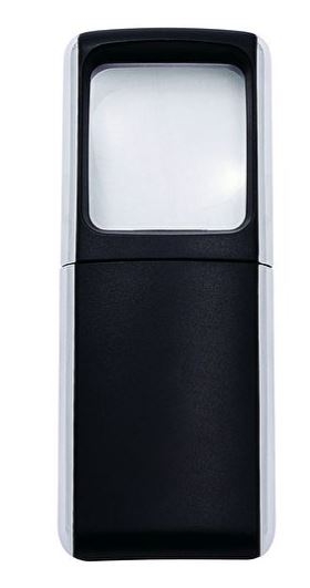 Wedo Sammenklappelig luplampe med LED lys og 2-3x forst&oslash;rrelse sort