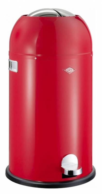 Wesco Kickmaster pedalspand 33 liter rød