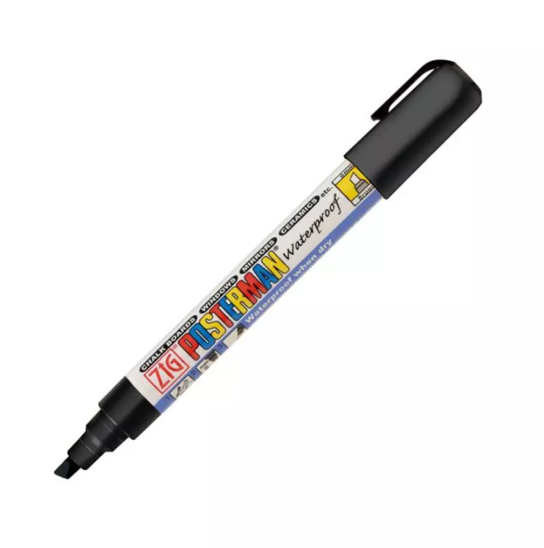 Zig posterman 50 stregbredde 6mm sort | RESTSALG
