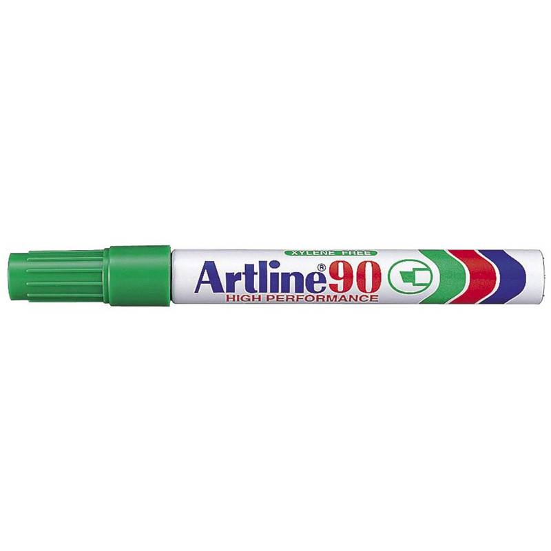 Artline permanent marker EK-90 2-5mm skrå spids grøn