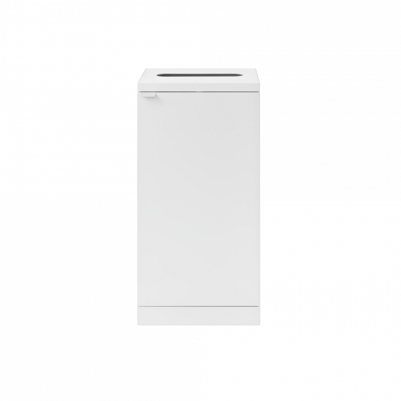 Bica 855 affaldsbeholder 95 liter med papir indkast hvid