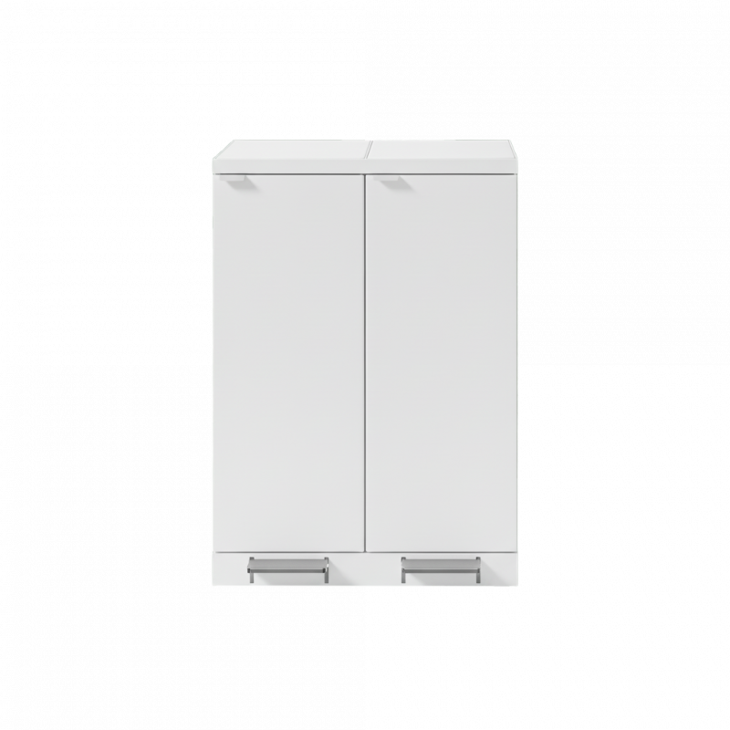 Bica 975 affaldsbeholder 2x65 liter med fodpedaler hvid