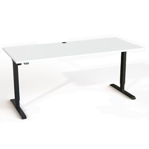 Conset 501-20 Hæve-Sænke Bord 180X80Cm Hvid Med Sort Stel