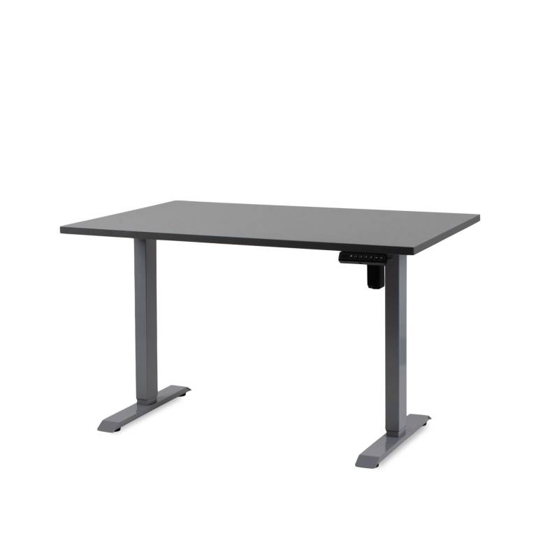 Office elektrisk hæve sænkebord Operator II 60x120 cm, alu stel - Antracit