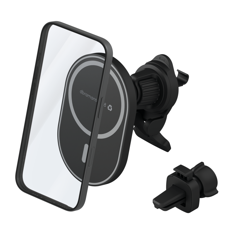 dBramante Re-charge - telefon holder til bil med MagSafe - sort