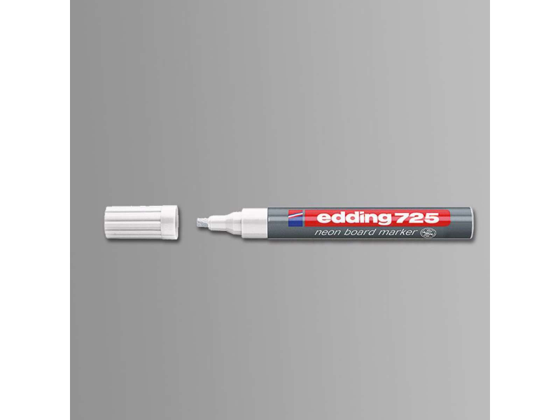 Edding 725 Neon board marker, hvid (ryst pennen)