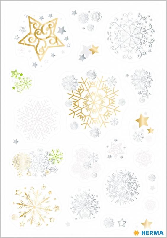 Stickers selvklæbende klistermærker - Creative Christmas Stars