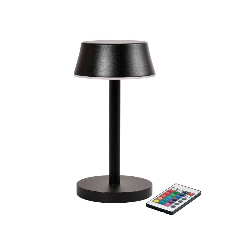 Duni Nour Midi lampe LED Ø10xH20cm med fjernbetjening sort