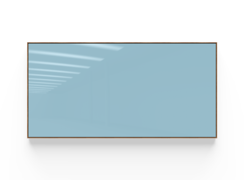 Lintex Area Mood glastavle 200x100cm Calm, lys blå