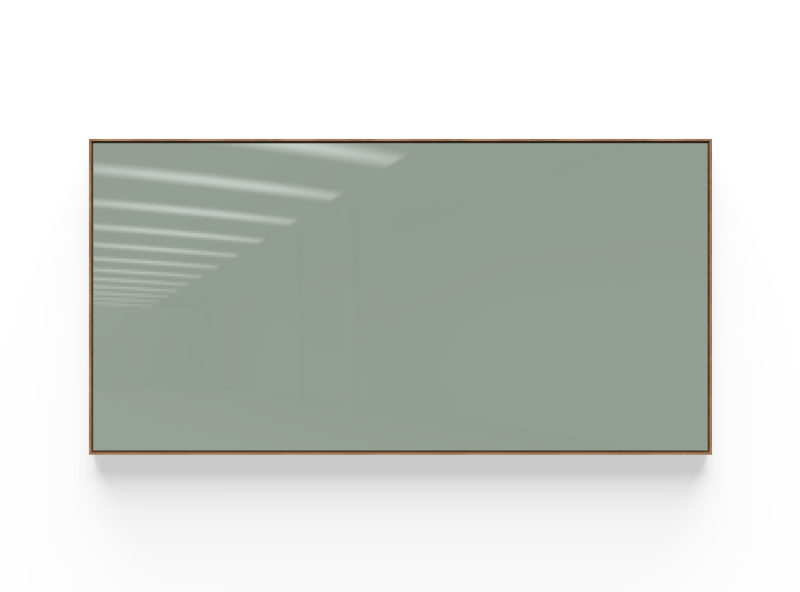 Lintex Area Mood glastavle 200x100cm Frank, grågrøn