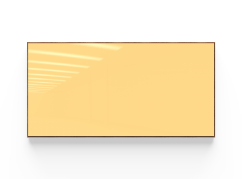 Lintex Area Mood glastavle 200x100cm Lively, lys gul
