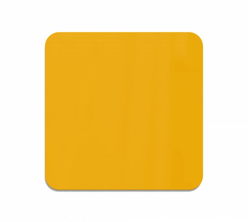 Lintex Curve glastavle 100x100cm Bright, gul