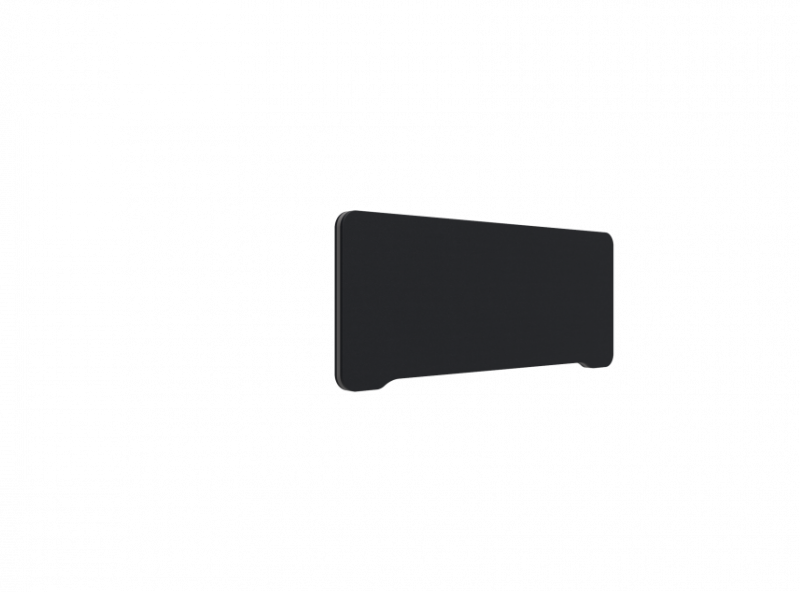 Lintex Edge bordskærmvæg 100x40cm sort med mørkegrå liste