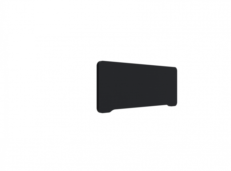 Lintex Edge bordskærmvæg 100x40cm sort med sort liste