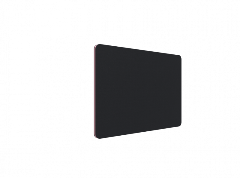 Lintex Edge Table bordskærmvæg 100x70cm sort med rosa liste