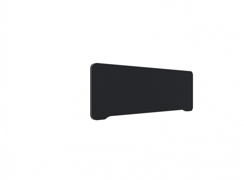 Lintex Edge Table bordskærmvæg 1200x400mm sort med mørkegrå liste