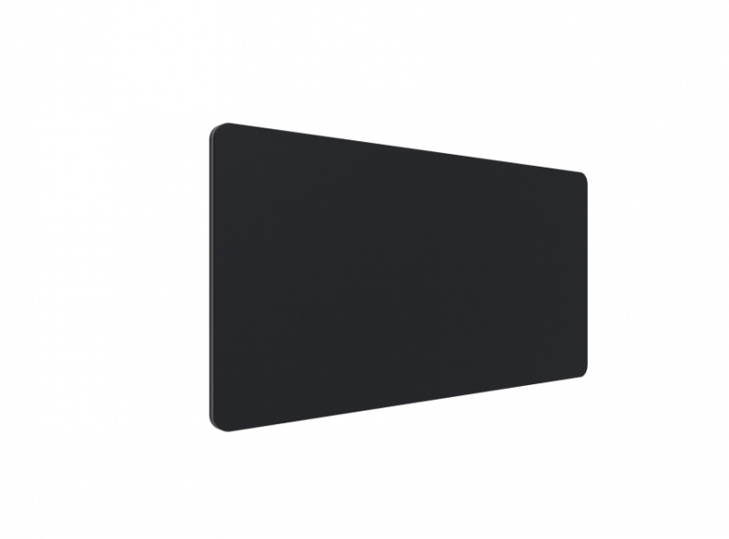 Lintex Edge Table bordskærmvæg 1400x700mm sort med mørkegrå liste