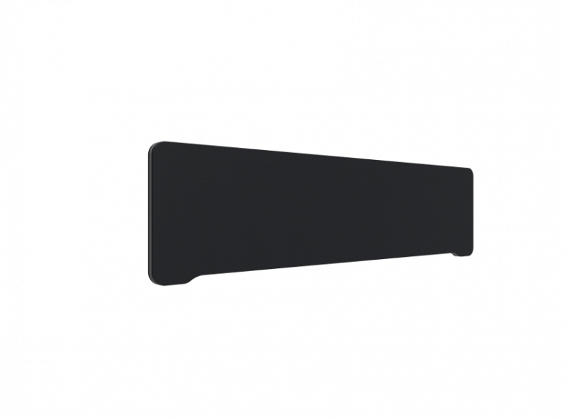 Lintex Edge Table bordskærmvæg 1600x400mm sort med mørkegrå liste