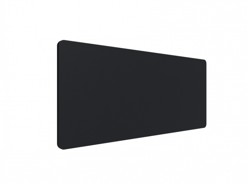 Lintex Edge Table bordskærmvæg 160x70cm sort med sort liste