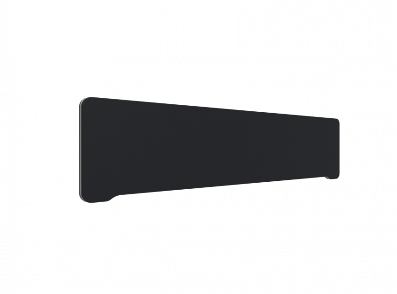 Lintex Edge Table bordskærmvæg 180x40cm sort med grå liste