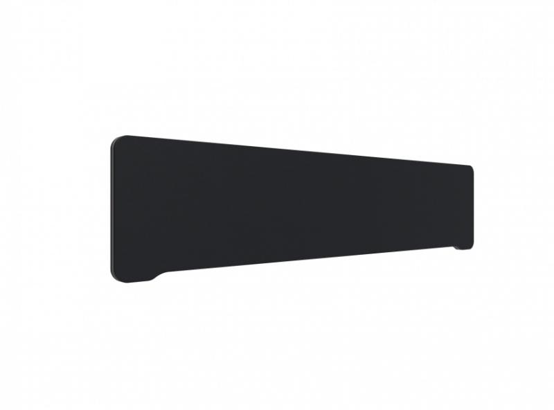 Lintex Edge Table bordskærmvæg 1800x400mm sort med mørkegrå liste