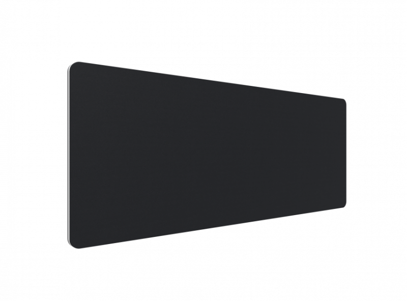 Lintex Edge Table bordskærmvæg 180x70cm sort med hvid liste