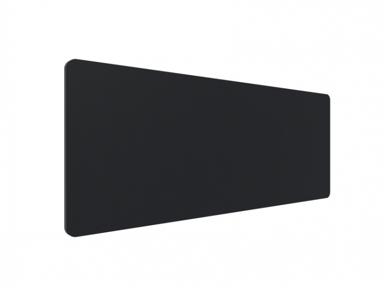Lintex Edge Table bordskærmvæg 1800x700mm sort med mørkegrå liste