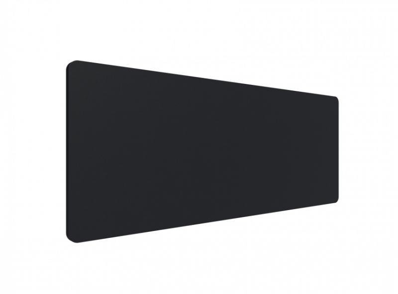 Lintex Edge Table bordskærmvæg 180x70cm sort med sort liste