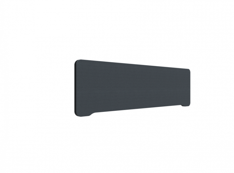 Lintex Edge Table bordskærmvæg 140x40cm mørk grå med sort liste