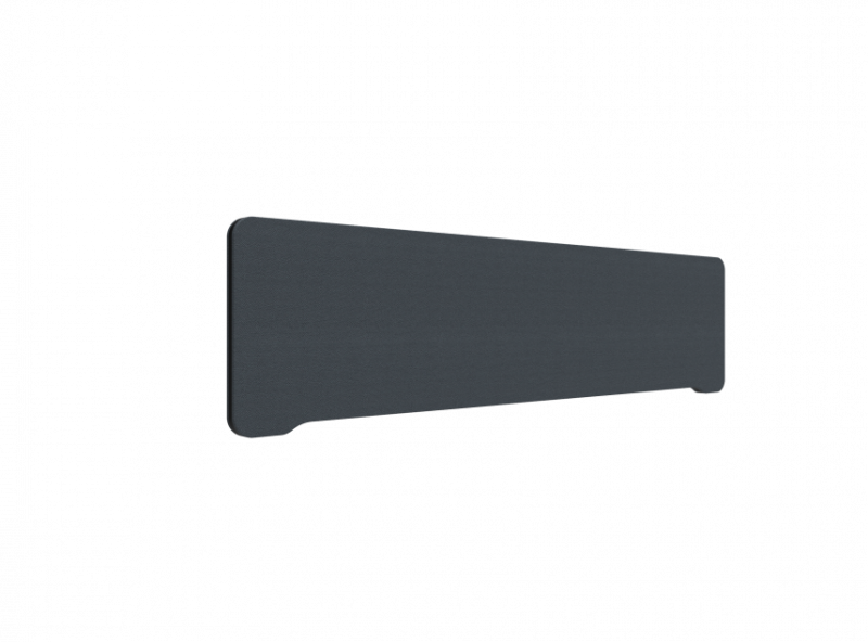Lintex Edge Table bordskærmvæg 160x40cm mørk grå med sort liste