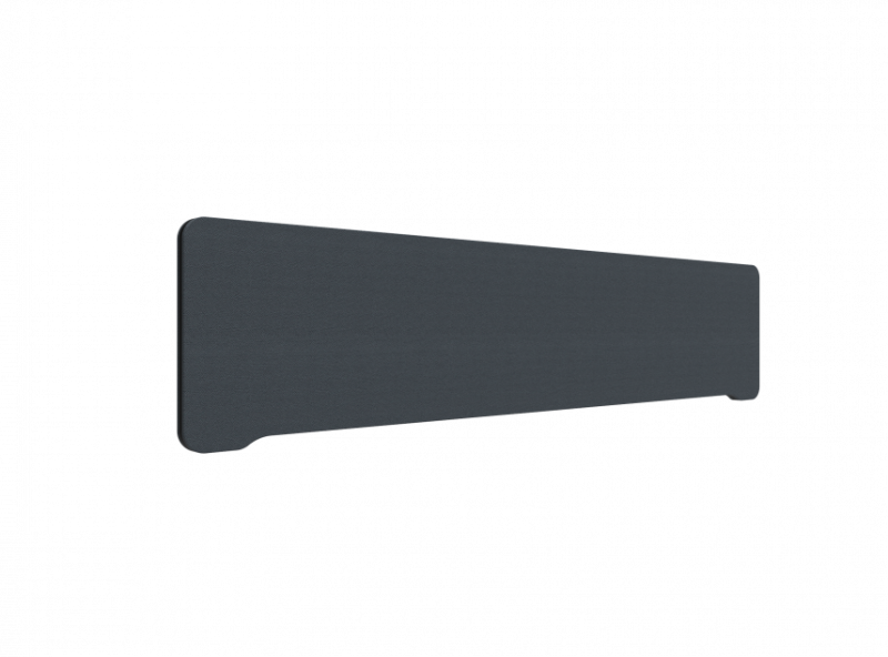 Lintex Edge Table bordskærmvæg 180x40cm mørk grå med sort liste