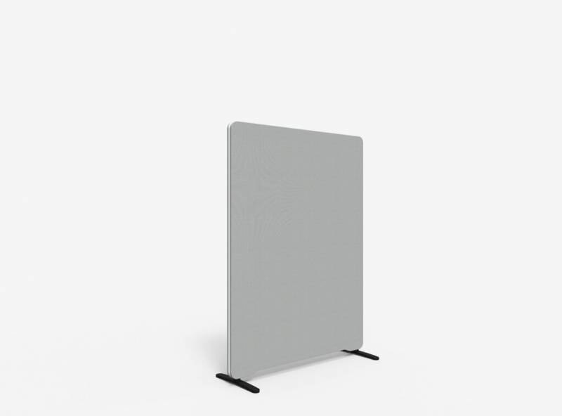 Lintex Edge Floor skærmvæg 100x135cm grå med hvid liste
