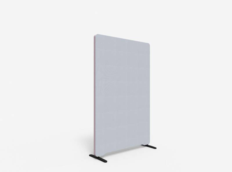 Lintex Edge Floor skærmvæg 100x150cm lys grå med rosa liste