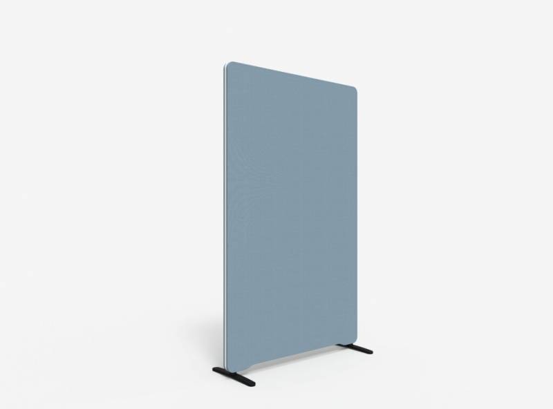 Lintex Edge Floor skærmvæg 100x165cm dueblå med hvid liste