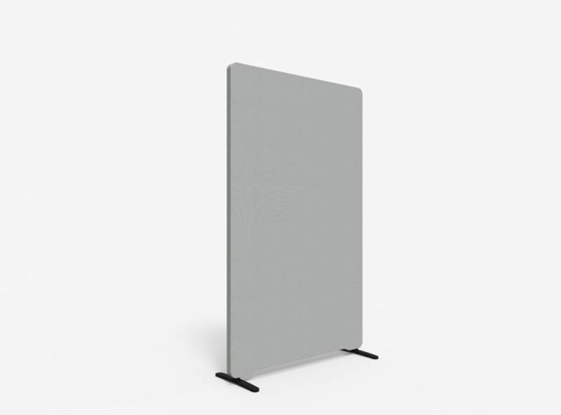 Lintex Edge Floor skærmvæg 100x165cm grå med grå liste