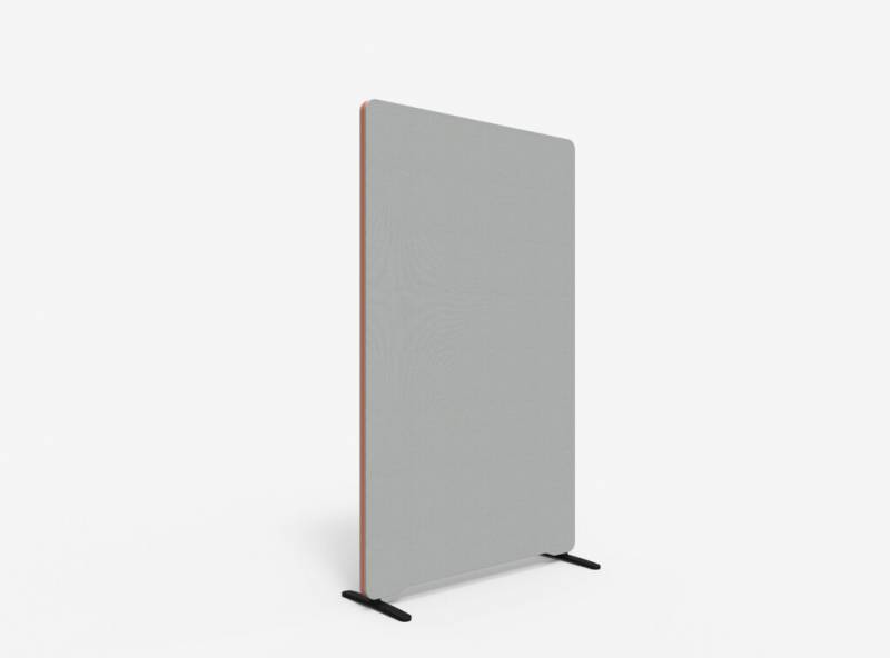 Lintex Edge Floor skærmvæg 100x165cm grå med orange liste