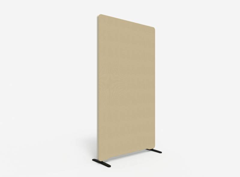 Lintex Edge Floor skærmvæg 100x180cm beige med hvid liste
