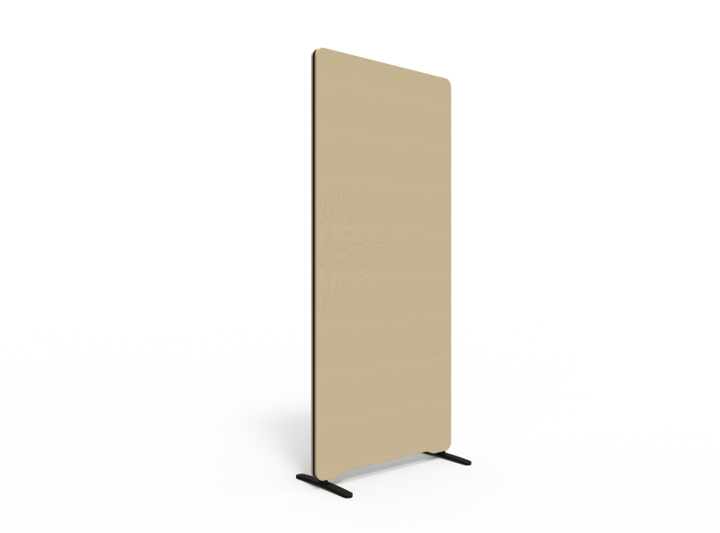 Lintex Edge Floor skærmvæg 80x180cm beige med sort liste