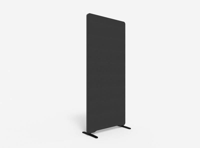Lintex Edge Floor skærmvæg 80x180cm koksgrå med mørkegrå liste