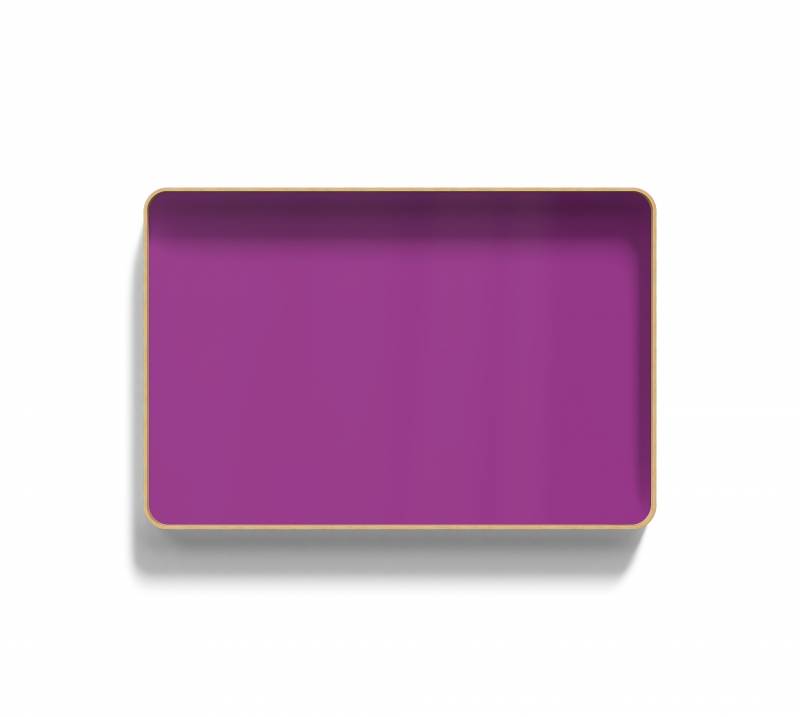 Lintex Frame glastavle med egetræsramme 150x100cm Vivid, violet