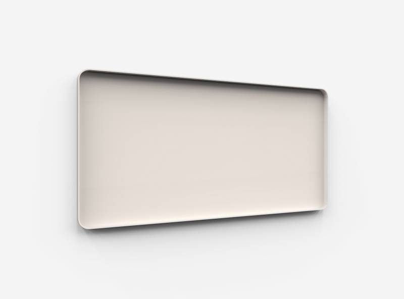 Lintex Frame Wall glastavle med grå ramme 200x100cm Lazy, lys brun