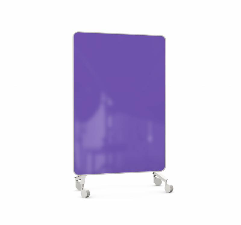 Lintex Frame Mobile glastavle 120x196cm med grå ramme Dreamy, lilla